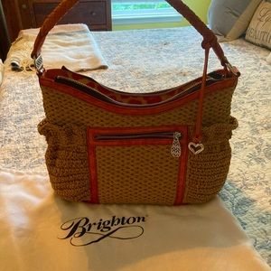 Brighton woven straw bag